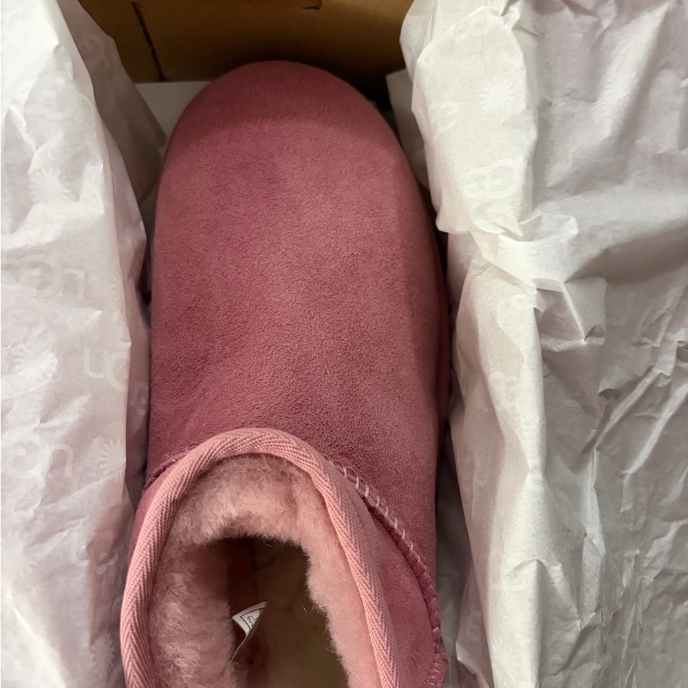 UGG Women's Pink Suede Slippers